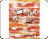 Jatra a Journey Through Colour Lines and Images(70" x 46"): Acrylic On Canvas