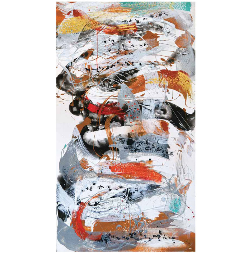 Jatra IX
Acrylic on Canvas
48 x 27 inches
2009